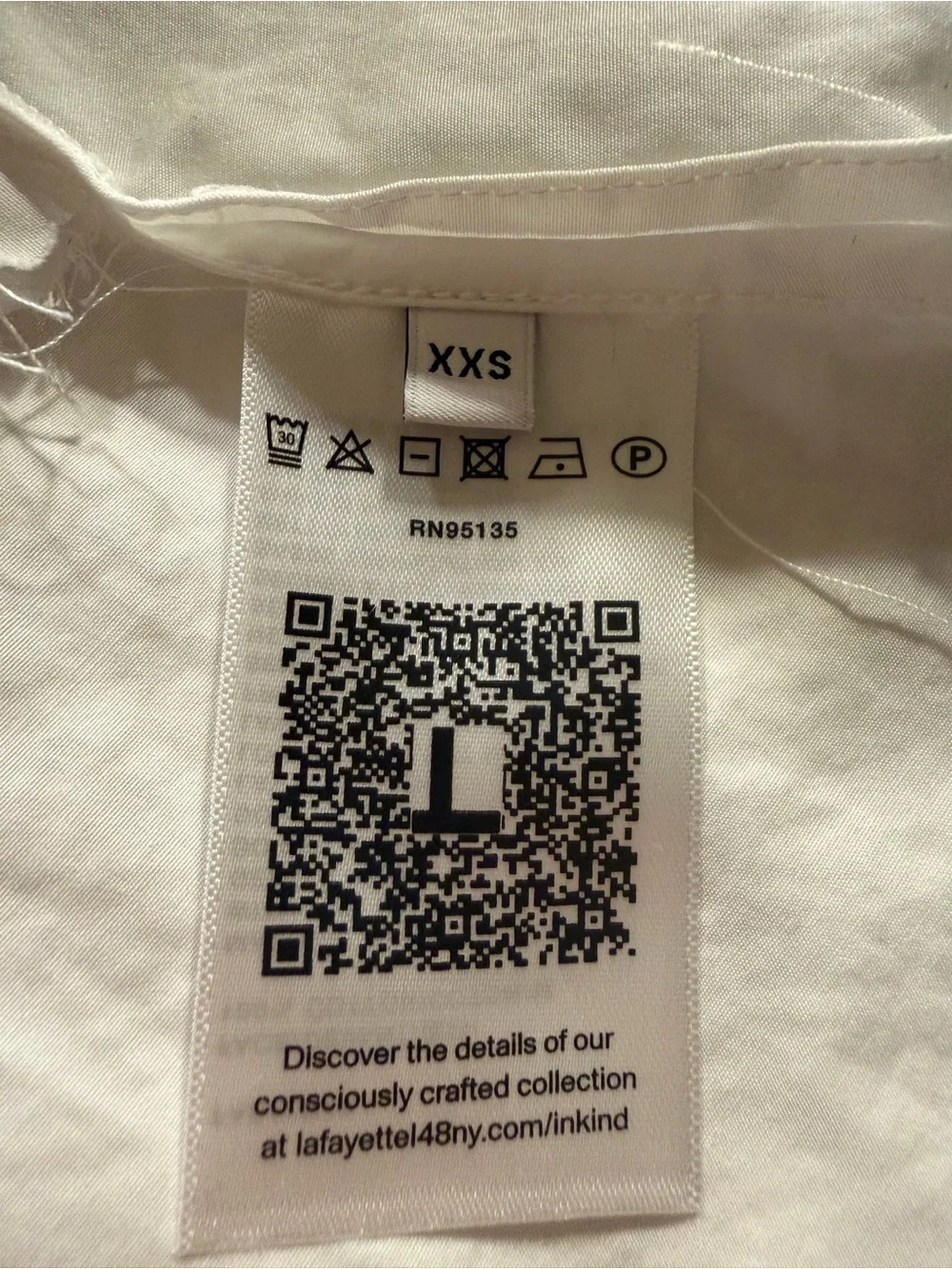 Lafayette 148 New York White button up shirt Size XXS 100% Cotton - Picture 7 of 10